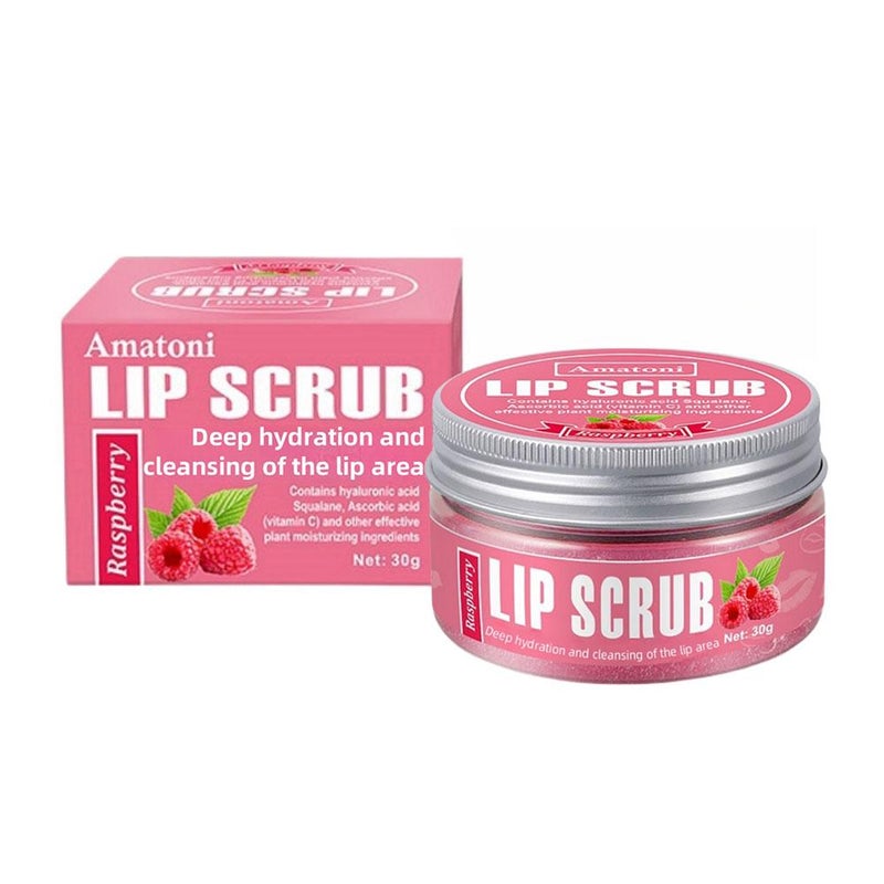 Fruit-flavored lip scrub, exfoliating, moisturizing, nourishing lip balm, for export.